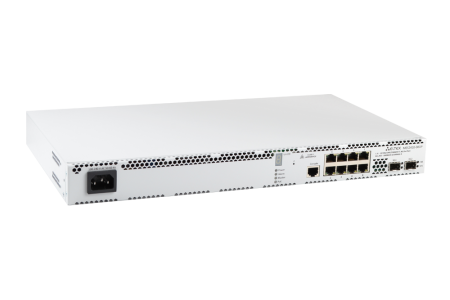 Ethernet-коммутатор MES2410-08DP, 8x2.5G PoE+ + 2x1G/10G SFP+, L3, 220V AC